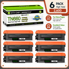 6PC TN660 Toner Compatible With Brother HL-L2380DW MFC-L2700DW DCP-L2540DW TN630 picture