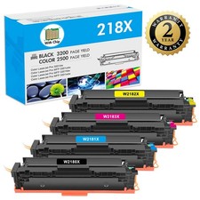 4PK W2180X 218X High Yield Toner with Chip For HP 3201dw MFP 3301fdw 3301cdw picture