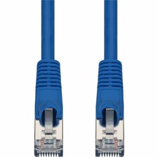 AddOn 40ft Blue CAT7 Shielded (S/FTP) PVC Ethernet Cable Snagless Bubble Boot picture
