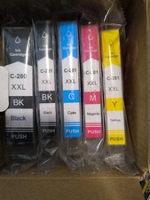 5 Pack PGI 280 XXL CLI 281 Ink Canon PIXMA set reman Black Color Lot Five picture