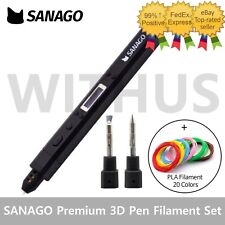 SANAGO New Sanago Premium 3D Pen PLA Filament 20 Colors Set 3Type Module picture