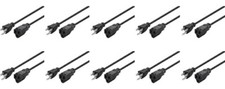 1FT 16 Awg Power Extension Cord Black AC Power NEMA IEC picture