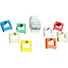 Suttle STAR6000C6T Mediamax Tool-less Cat6 Data Jacks W/8 Colored Bezel picture