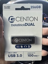 Centon 256gb DataStickDUAL Data Stick DUAL USB 3.2 BRAND NEW SEALED picture