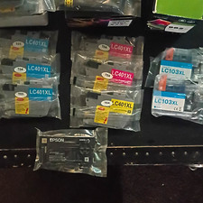 Random Assortment Of Ink. LC401XL C/M/Y + LC103XL Cyan + 6320GN for Epson picture