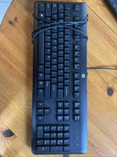 Genuine HP SK-2025 Wired USB Keyboard - Black - Full Size picture