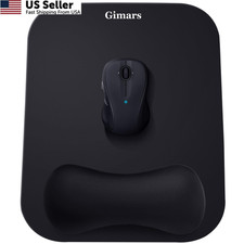 Gimars Large Smooth Superfine Fibre Memory Foam Ergonomic Mouse Medium, black picture