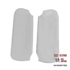 Pair Sun Visor Cover Skin Gray, Replacement Leather Cover Compatible with picture