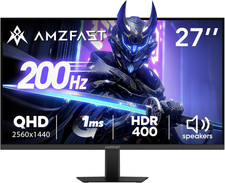 27 Inch 200Hz WQHD (2560 X 1440) Fast IPS Gaming Monitor, Built-In Speakers, 1Ms picture