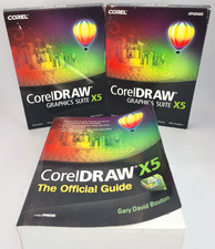 CorelDRAW Graphics Suite X5 Retail & Upgrade Box Lot 3 Books DVD Keys Untested picture