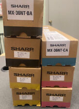 Sharp MX-36NT LOT of 7 CMYK Colors MX-2601N 2615N 2640N 3110N 3610N GENUINE OEM picture