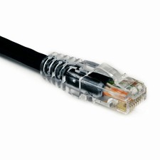 Weltron 90C6CBBK010 10ft Cat.6 Patch Cable RJ-45 M-M Black picture