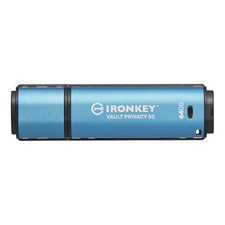 64GB Kingston Technology IronKey Vault Privacy 50 USB Type A Flash Drive - Blue picture