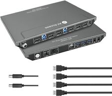 AV Access KVM Switch Dual Monitor with 4 HDMI Cables picture