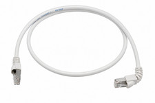 Telegärtner 100008022 Cat6A RJ45 S/FTP LSZH 90 Degree Patch Cable White 0.5m picture