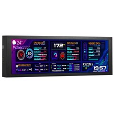 wisecoco 7.84 Inch Mini Monitor HD IPS 1280x400 Secondary 7.84-inch, Black picture