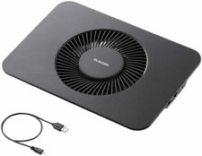 Elecom Laptop Cooling Table Horizontal Large Fan Up to 14 Black SX-CL21BK picture