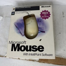 Vintage Microsoft Mouse 2.0 Intellipoint Software Windows 95 W/ Box Mouse Only picture