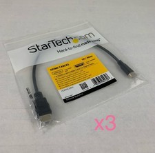 Startech HDMIACMM1 1ft HDMI to Mini HDMI Cable (Lot of 3) picture