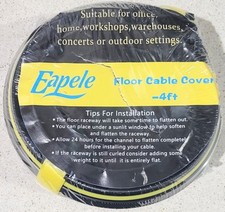 Eapele 4ft Cable Protector Cord Cover for Floor, Heavy Duty PVC Duct  picture