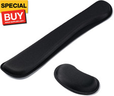 Keyboard Wrist Rest,Ergonomic Wrist Rest,Superfine Fabric and Gel Memory Foam Wr picture