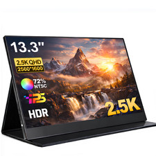 13.3 Inch Portable Monitor UNEW 2.5K QHD 2560x1600 IPS HDR400 Glossy Display picture