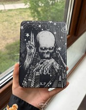 Gothic Skull Kindle Case Grim Reaper Skeleton Cover for Paperwhite Colorsoft picture