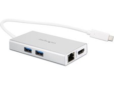 StarTech.com DKT30CHPDW USB C Multiport Adapter - Aluminum - Power Delivery (USB picture