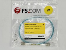 FS OM4 LC DX 1m LC-LC Multimode OM4 Fiber Optic Patch Cable 3ft 1 meter Duplex picture