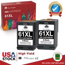 61XL Black Ink Cartridge replacement for HP Deskjet 2541 2542 3512 3516 3050A picture