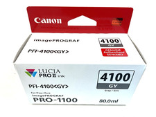 Canon Original PFI-4100 GY 80mL Gray Pigment Ink Tank - 6783C002 picture