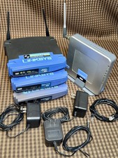 Lot of Vintage Linksys Routers Wireless-G Broadband Etherfast Cable/ DSL Mobile picture