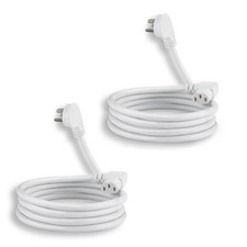 6FT 90Degree Computer Power Cord, Flat Plug to Right Angle IEC C13 Power Cord... picture