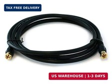 RG6 Quad Shield CL2 Coaxial Cable with F Type Connector - 18AWG, 75 Ohm, 6 Feet, picture