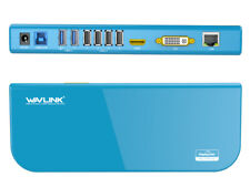 WAVLINK USB C Universal Docking Station Dual Display HDMI DVI/VGA Ethernet picture