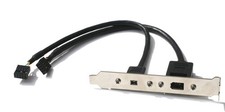 FireWire IEEE 1394a Expansion Bracket 4p 6p to Dual FireWire Headers picture