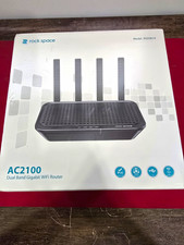 rock space AC2100 Dual Band Gigabit WiFi Router MU-MIMO USB IPv6 White RSD0614 picture