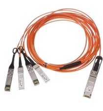 Coherent Finisar 4x10Gb/s QSFP-4xSFP+ 3m Breakout Active Optical Cable (AOC) picture