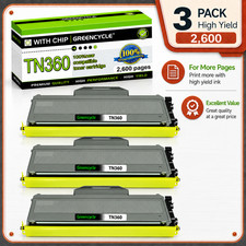 3PK TN360 Toner Cartridge Fits For Brother TN330 MFC-7320R MFC-7345DN MFC-7345N picture