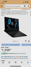 MSI GP66 Leopard 11UH-444 15.6