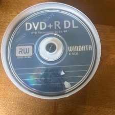 New 25 8X Blank DVD+R DL Dual Double Layer 8.5GB Windata Sealed picture