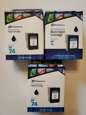 Data Products Remanufactured Ink Cartridge Lot of 3 HP 74 Black NEW picture