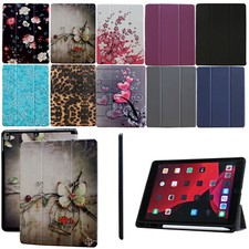 Slim Smart Leather Case Magnetic Cover Trifold Stand Pen Holder for New iPad picture