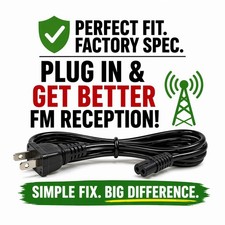 Bose Wave Radio BAD FM Reception Fix – OEM Power Cord Antenna Replacement -  NEW picture