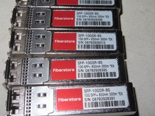5x Fiberstore SFP-10G-SR-85 10GBASE-SR MMF 850NM LC SFP+ DELL CISCO HPE JUNIPER picture