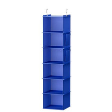 YOUDENOVA Hanging Closet Organizer and Storage, 6-Shelf, Blue picture