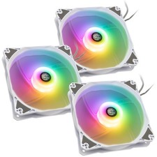 Bitspower International Notos RGB PWM Fan 120mm White BPTA-FX1812NTWH-3 picture