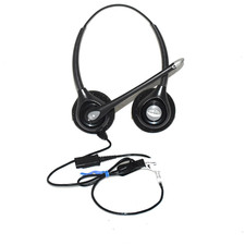 HP Poly SupraPlus H261N Stereo Wired Binaural Headset NC Mic QD 7S444AA TAA picture