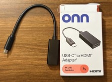 ONN USB-C to HDMI Adapter 4K UHD Resolution Used Once  picture
