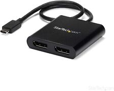StarTech.com USB-C to Dual Display Port 1.2 Adapter Dual 4K 30Hz/1080p 60Hz picture